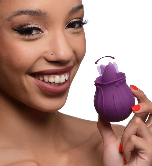Bloomgasm Wild Violet 10x Silicone Clit Licking Stimulator.