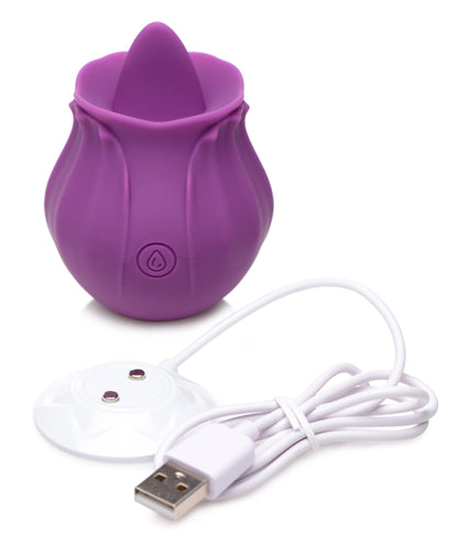 Bloomgasm Wild Violet 10x Silicone Clit Licking Stimulator.