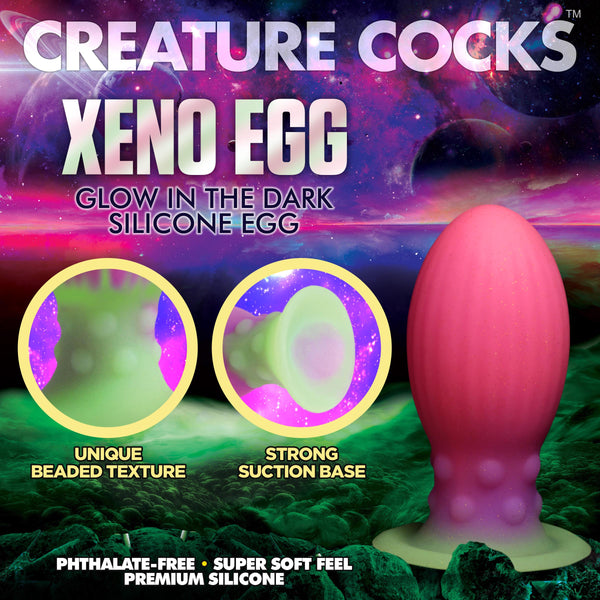Xeno Egg Glow In The Dark Silicone Egg
