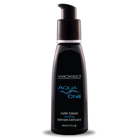 Wicked Aqua Chill Waterbased cooling sensatioln Lubricant 2oz.
